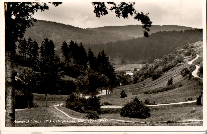 altenbrak, blick vom bergfreibad