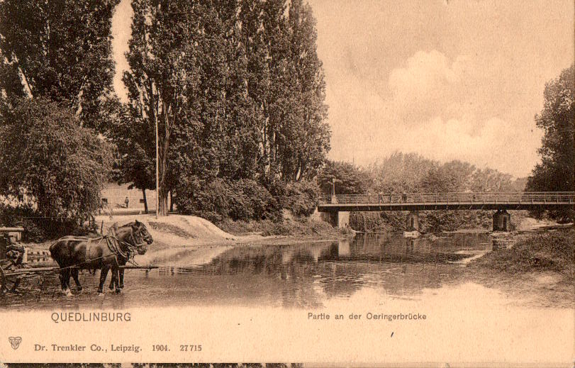 quedlinburg, partie an der oeringerbrücke