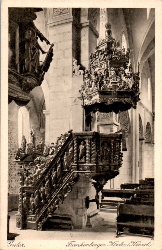 goslar, frankenberger kirche, kanzel