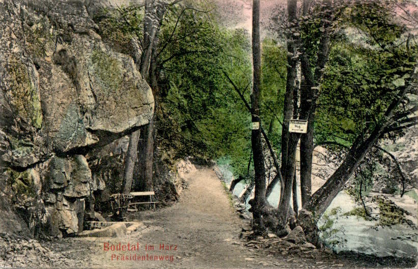 bodetal im harz, präsidentenweg