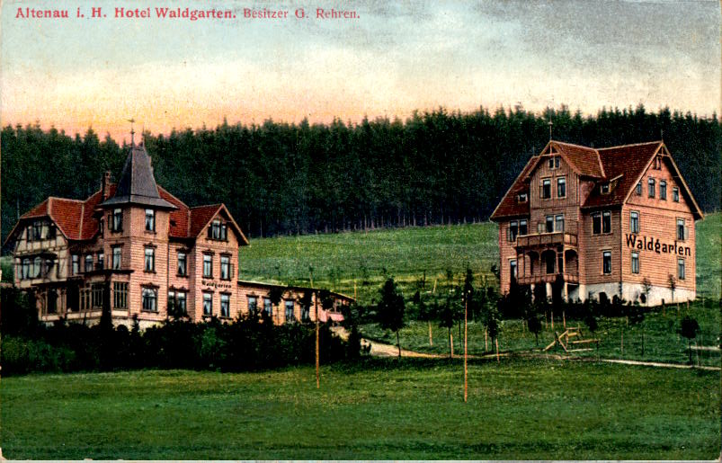 altenau hotel waldgarten, besitzer g. rehren