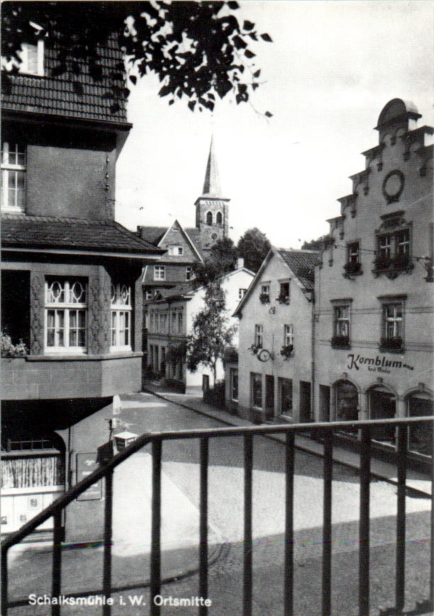 schalksmühle, dorfmitte um 1952