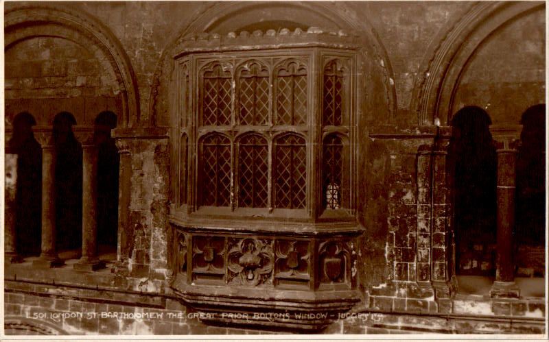 london, bartholomew the great, prior boltons window