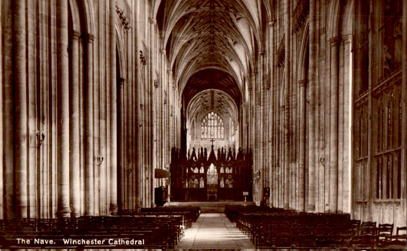 the nave, winchester cathedral