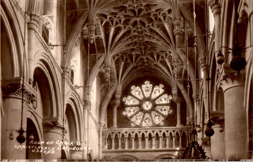 roof of choir, christchurch cathedral oxford