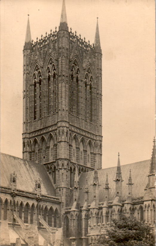 lincoln, old postcard