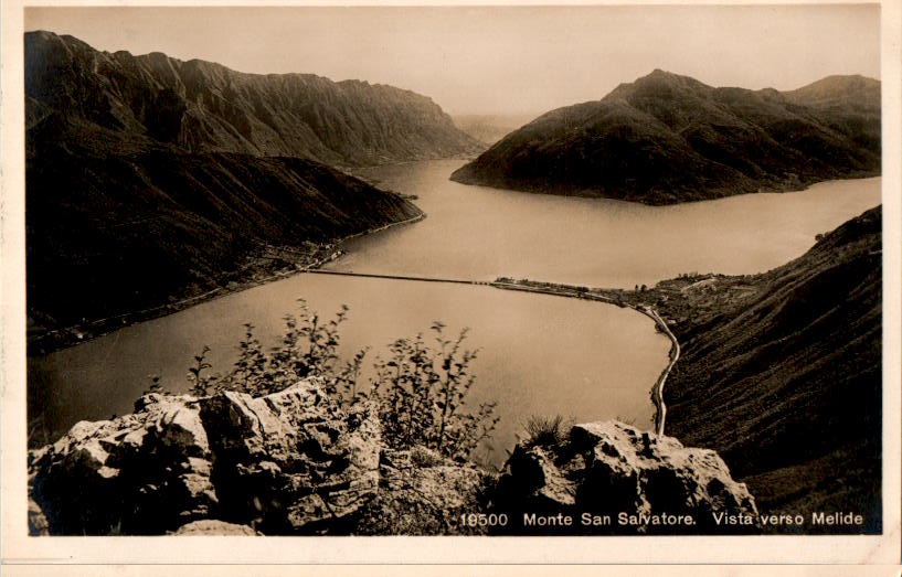 monte san salvatore, vista verso melide