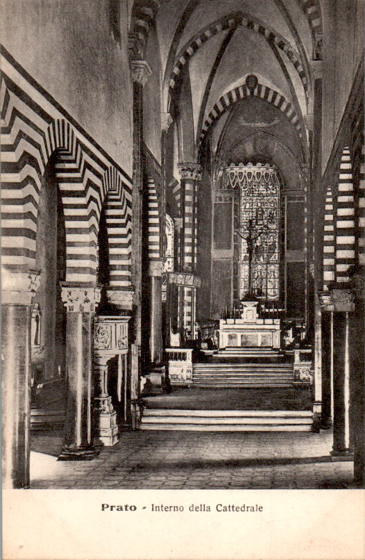 prato, interno della cattedrale