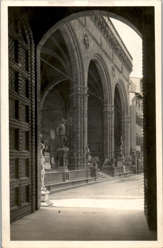 firenze, la loggia della signoria