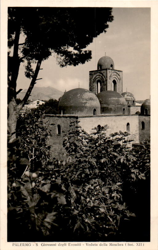 palermo, s. giovanni degli eremiti, veduta della moschea