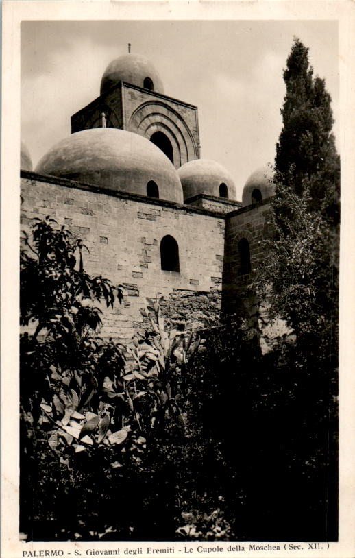 palermo, s. giovanni degli eremiti, le cupole della moschea