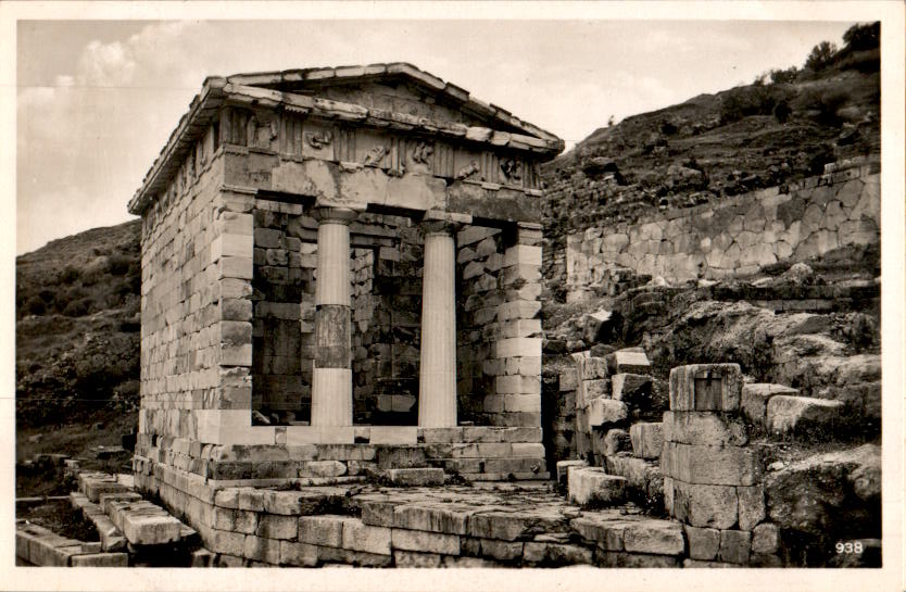 delphi, schatzhaus der athener