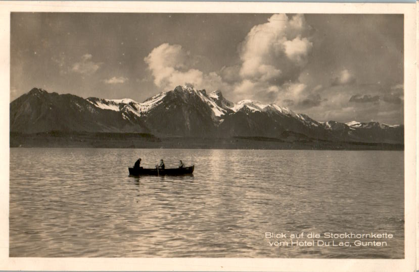 stockhornkette, hotel du lac, gunten