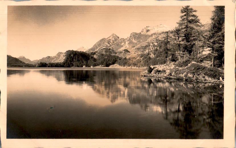 sils im engadin, halbinsel chasté - seestille