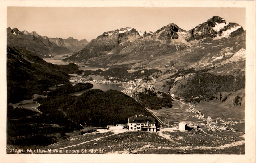 muottas muragl gegen st. moritz, 1927