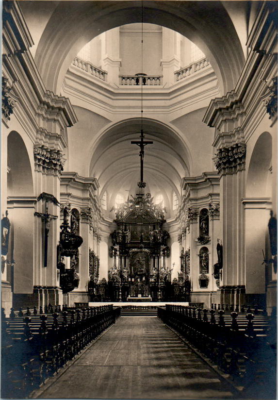 würzburg, stift haug, inneres gegen osten