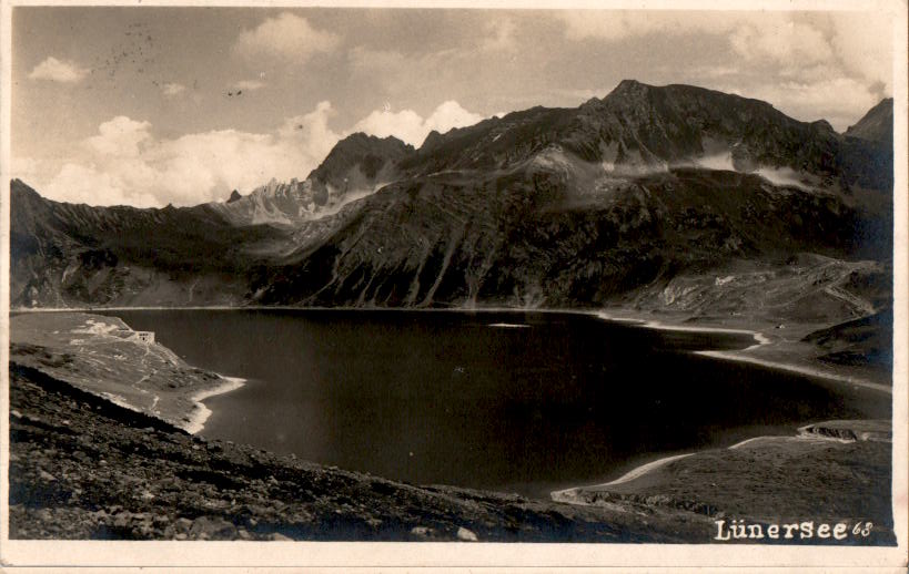 lünersee, douglashütte stemp., 1925