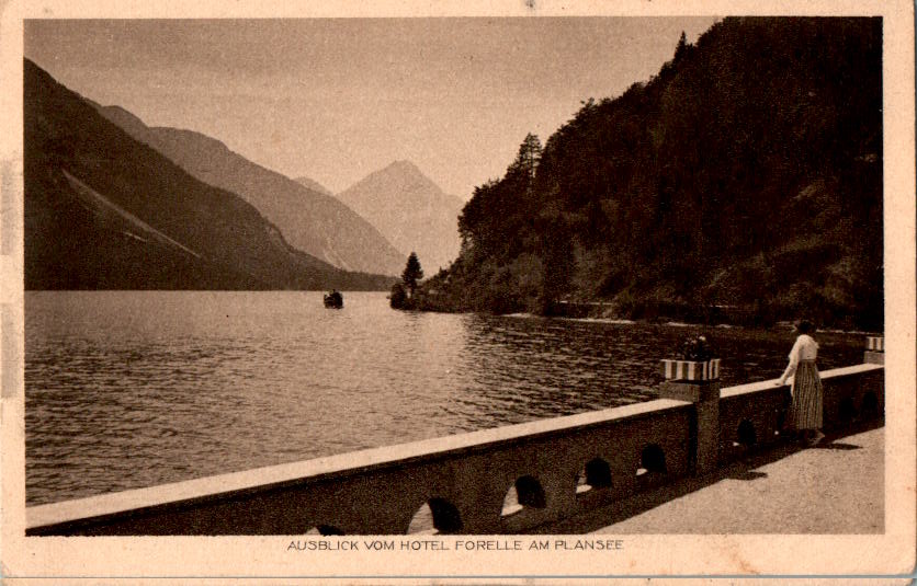 ausblick vom hotel forelle am plansee