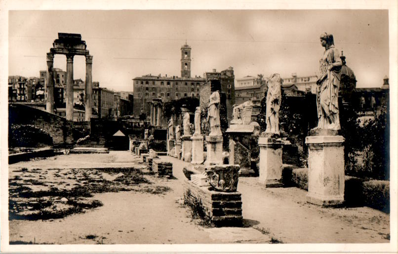 roma, foro romano, casa delle vestali