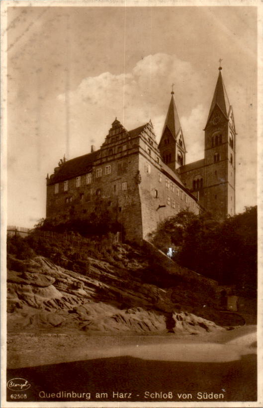 quedlinburg, schloß von süden