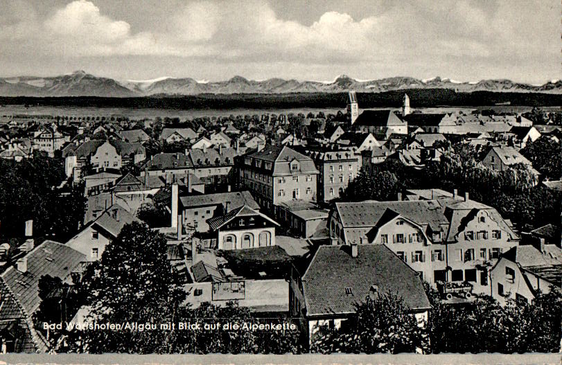 bad wörishofen, blick auf die alpenkette