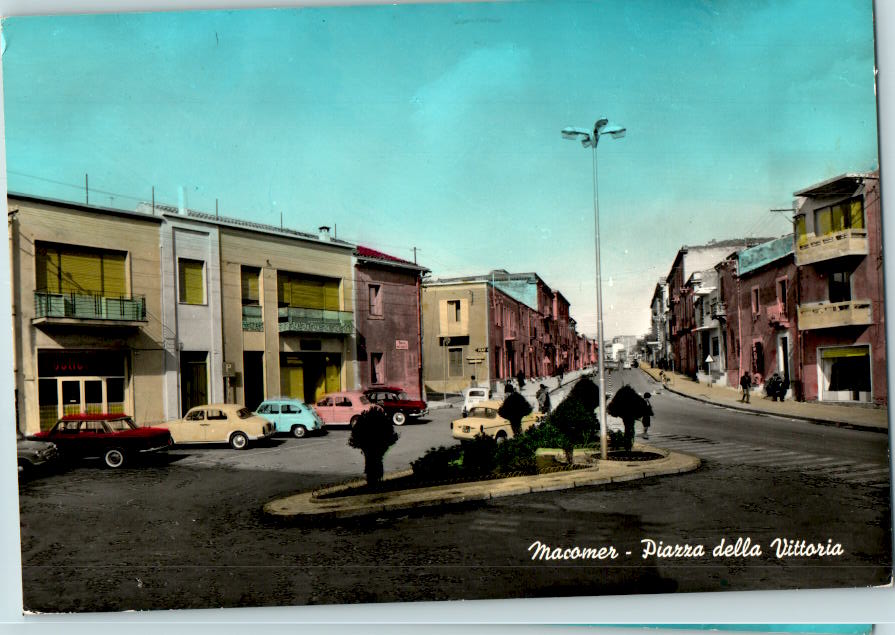 macomer, piazza della vittoria, 1967