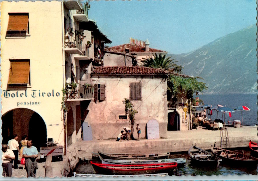 limone sul lago di garda, il porto, 1960