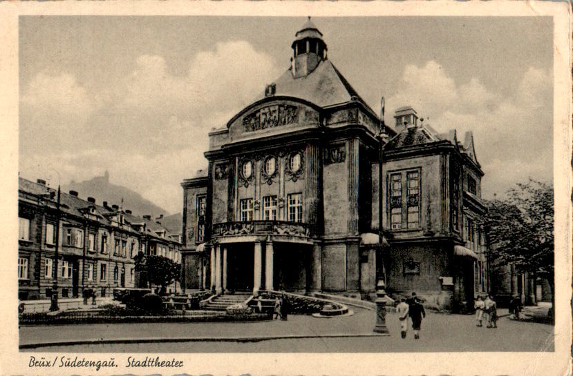 brüx, sudetengau, stadttheater