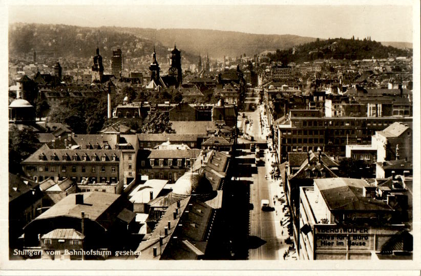 stuttgart vom bahnhofsturm gesehen