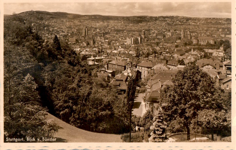 stuttgart, blick v. sünder