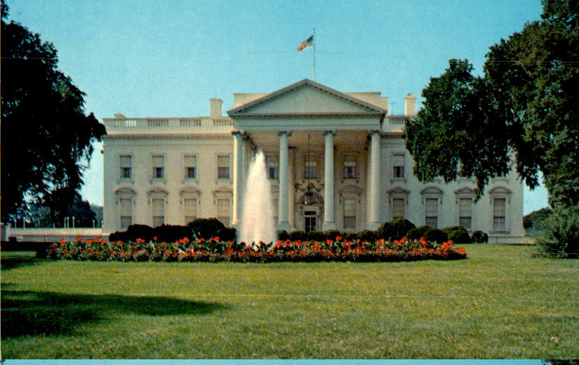 the white house, north portico