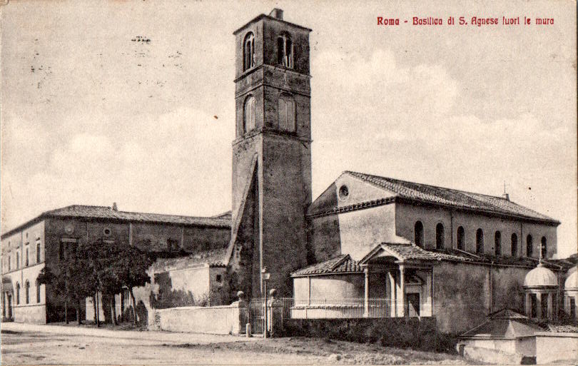 roma, basilica di s. agnese, 1925