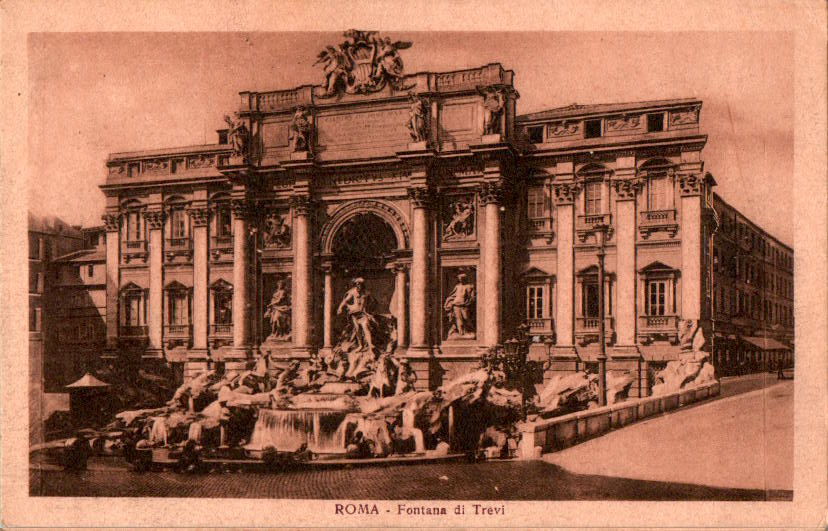 roma, fontana di trevi