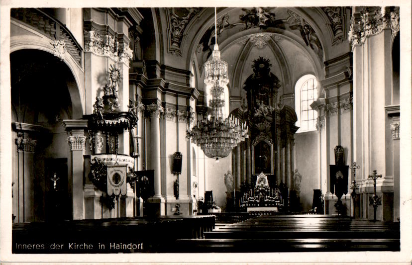 inneres der kirche in haindorf