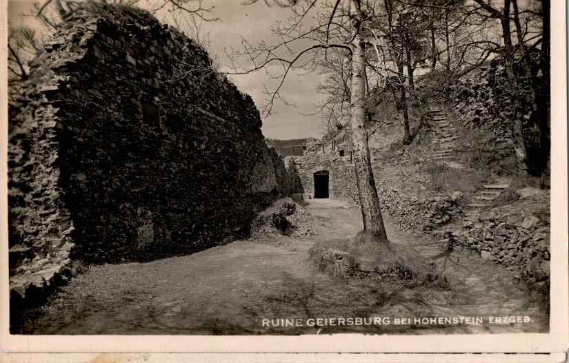 ruine geiersburg bei hohenstein/erzgebirge