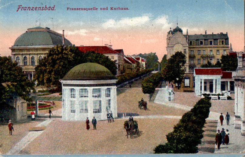 franzensbad, franzensquelle und kurhaus