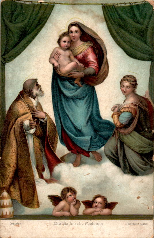 rafaello santi, die sixtinische madonna