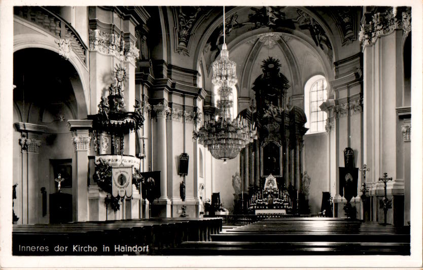 inneres der kirche in haindorf