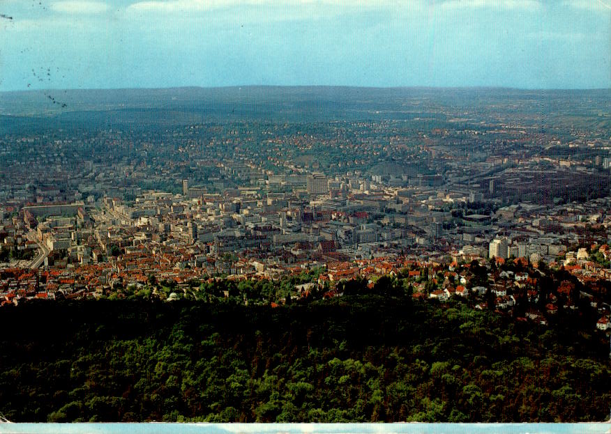 stuttgart, blick vom fernsehturm