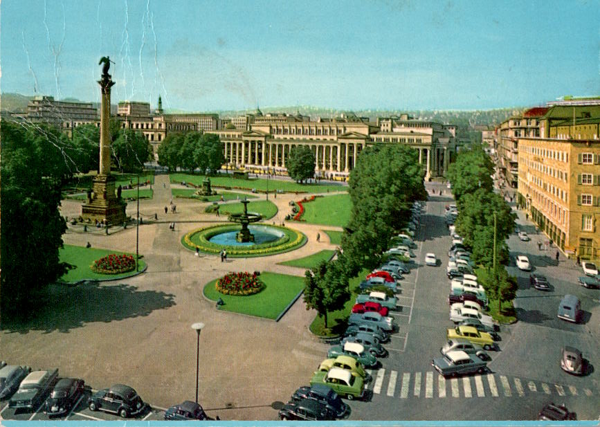 stuttgart, schloßplatz mit königsbau