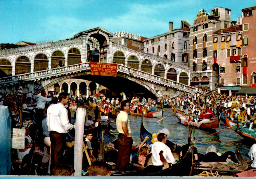 venezia, rialto, la regata storica