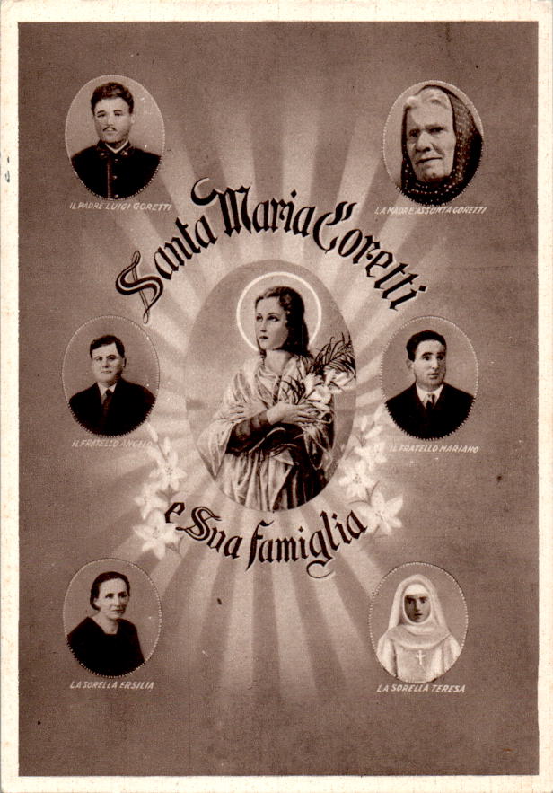 santa maria goretti e sua famiglia, nettuno (roma)