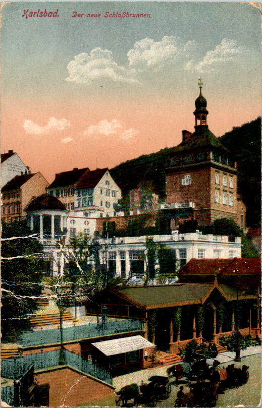 karlsbad, der neue schloßbrunnen