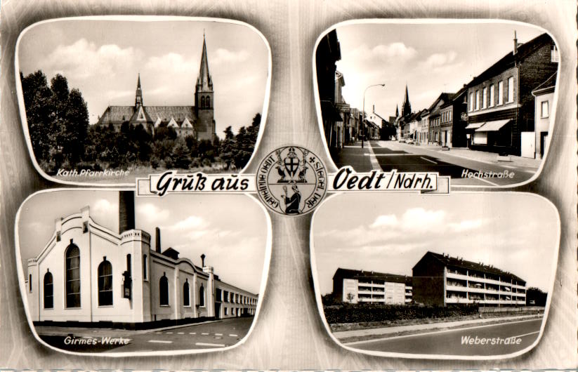 gruß aus oedt, ndrh., girmes-werke, weberstraße