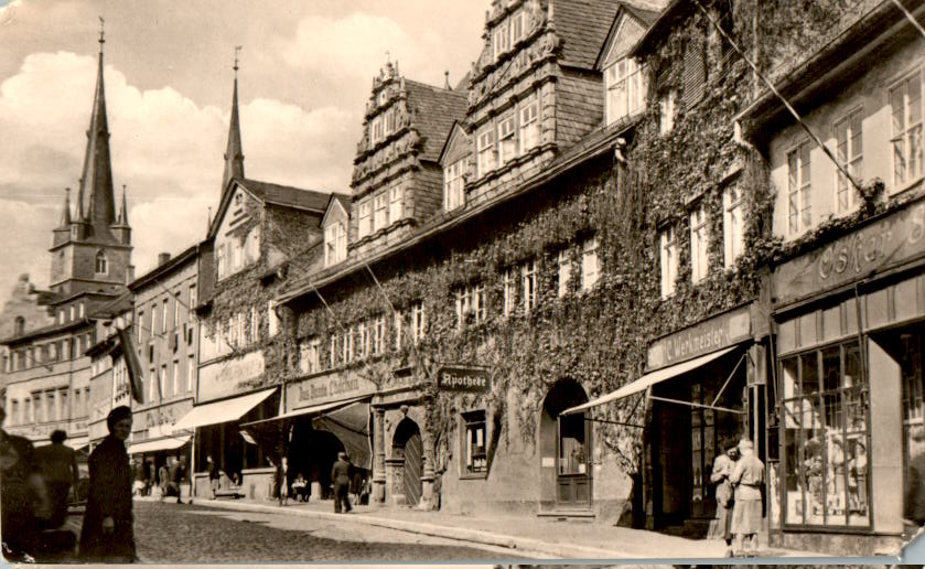 saalfeld, saalstraße, ecke rechs unten fehlt