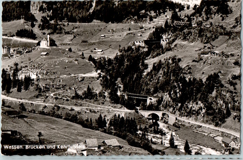 wassen, brücken und kehrtunnels