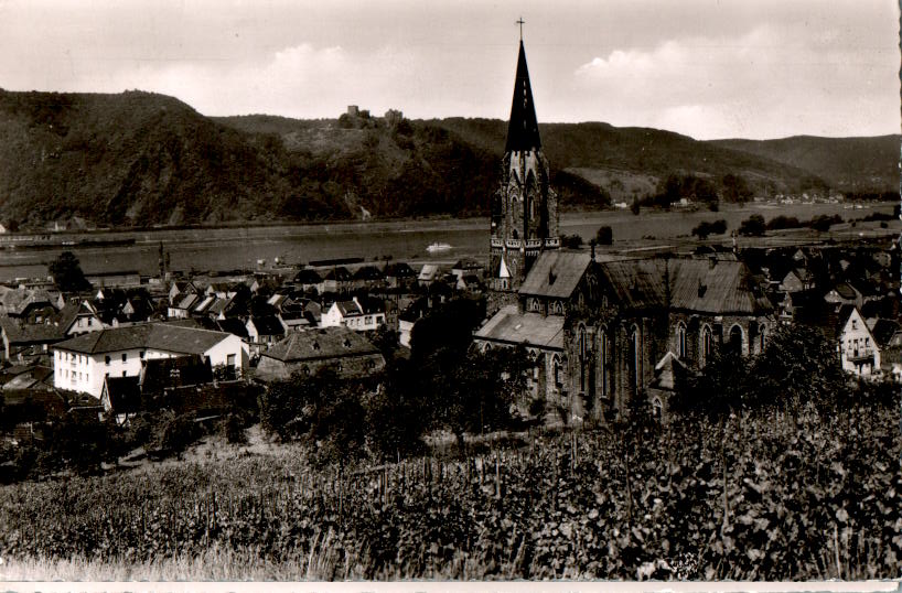 rheinbröhl am rhein mit schloß rheineck