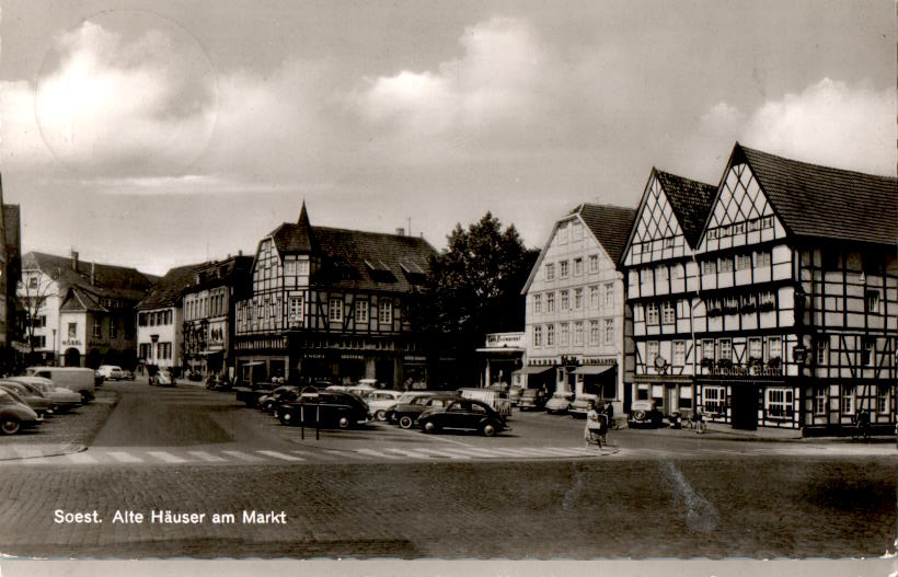 soest, alte häuser am markt