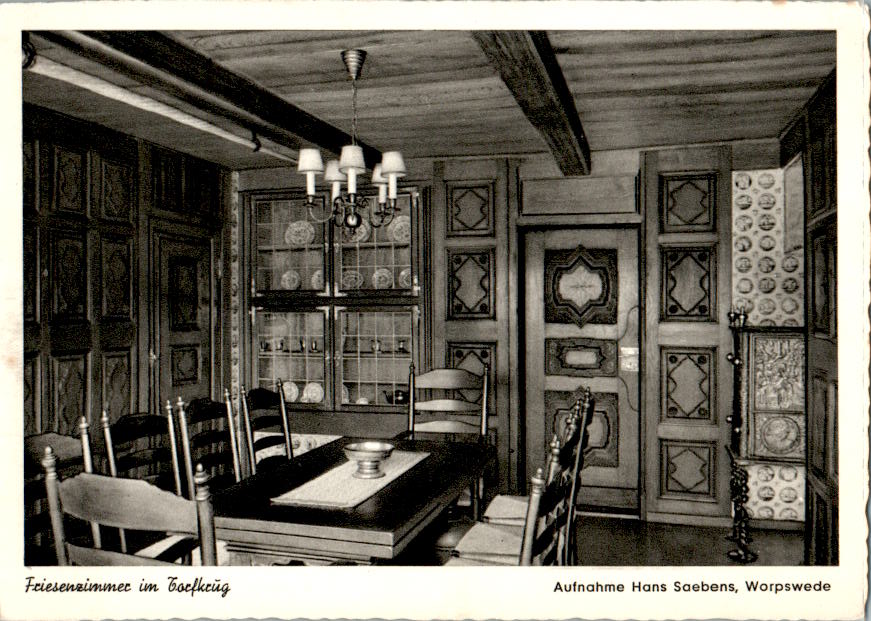 friesenzimmer im torfkrug, wiesmoor, hans saebens