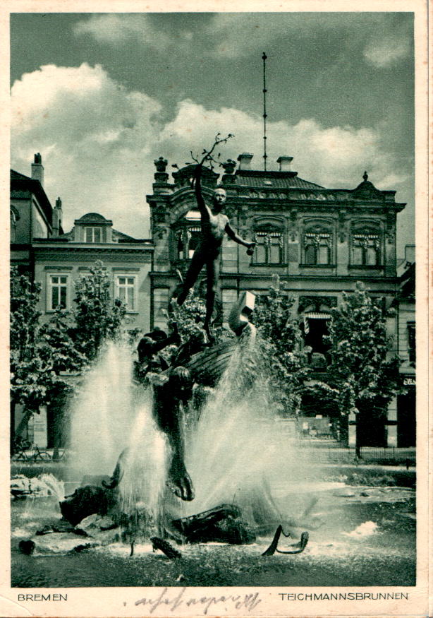 bremen, teichmannsbrunnen